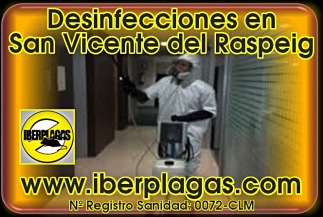 Desinfecciones en San Vicente del Raspeig